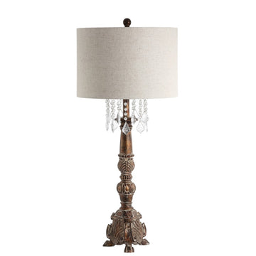 Carlisle 33.5" Resin/Acrylic LED Table Lamp - JONATHAN Y